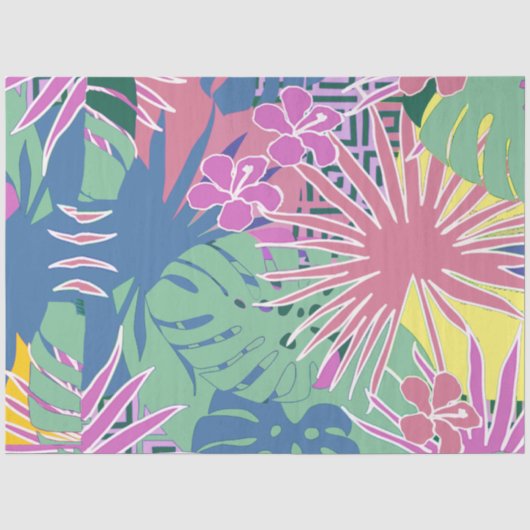 Blumenmuster Dekoupage Seidenpapier (Vorderseite)