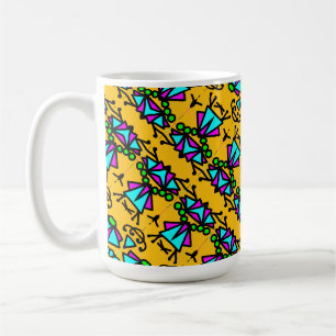Blumenmuster der Ameisenlöwen Kaffeetasse