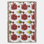 Blumenmuster der Bienen  Decke (Vorderseite Vertikal)