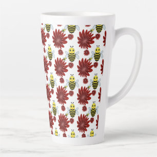 Blumenmuster der Bienen  Milchtasse