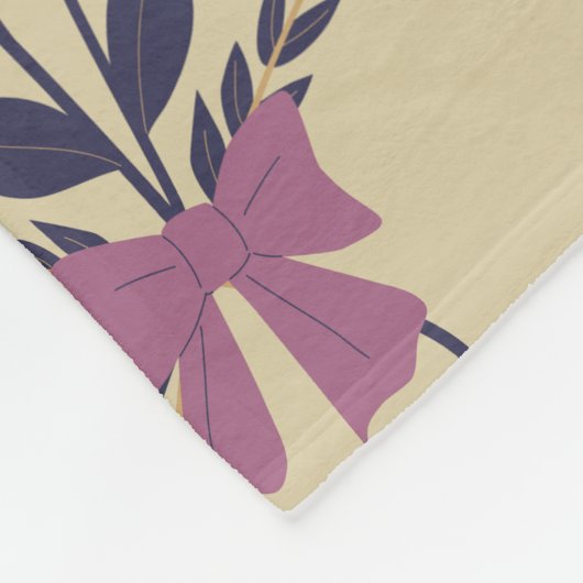 Blumenmuster der Blume Fleecedecke (Ecke)