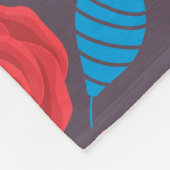 Blumenmuster der Doodle Fleecedecke (Ecke)