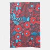 Blumenmuster der Doodle Handtuch (Vertikal)