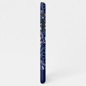 Blumenmuster der Doodle iPhone Hülle (Linke Seite)