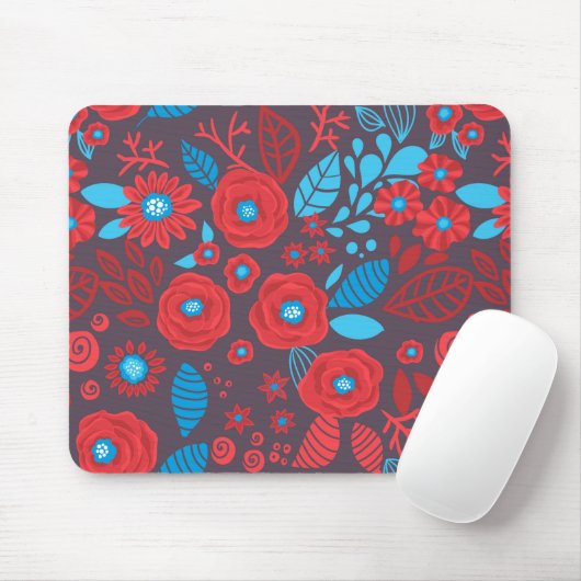 Blumenmuster der Doodle Mousepad (Mit Mouse)