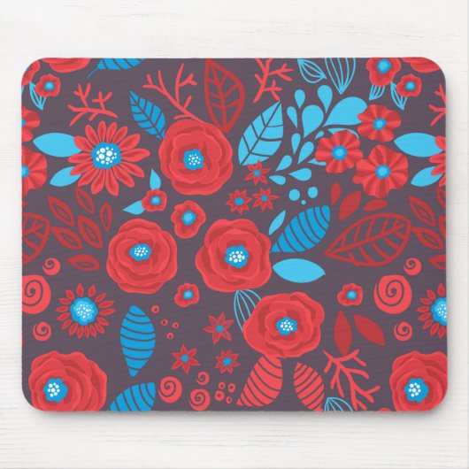 Blumenmuster der Doodle Mousepad (Vorne)