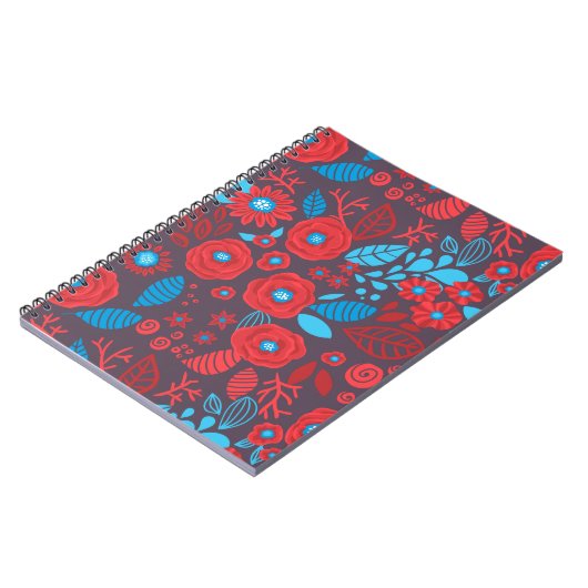 Blumenmuster der Doodle Notizblock (Linke Seite)