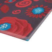 Blumenmuster der Doodle Schneidebrett (Ecke)