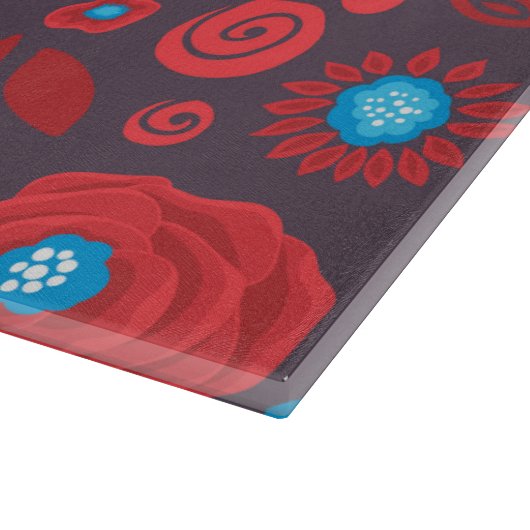 Blumenmuster der Doodle Schneidebrett (Ecke)