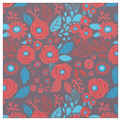 Blumenmuster der Doodle Stoff (Nahaufnahme)