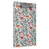 Blumenmuster der Folklorekunst Klemmbrett (Rechts)