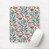 Blumenmuster der Folklorekunst Mousepad (Mit Mouse)