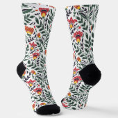 Blumenmuster der Folklorekunst Socken (Gewinkelt)