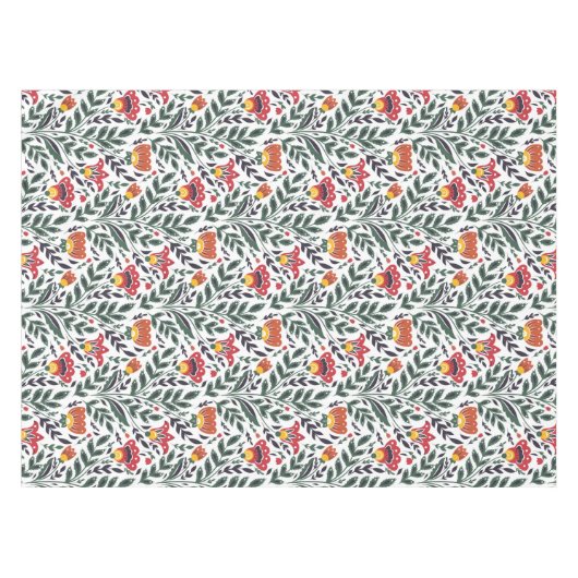 Blumenmuster der Folklorekunst Tischdecke (Vorderseite (Horizontal))