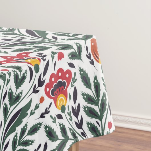 Blumenmuster der Folklorekunst Tischdecke (Beispiel)