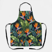 Blumenmuster der Paradiesvögelblume Schürze (Vorderseite)
