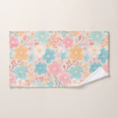Blumenmuster der Pastelfeder 03 Badhandtuch Set (Handtuch)