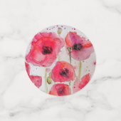 Blumenmuster der roten Mohnblume, Muster für die B Konfetti (Klein Vorderseite)