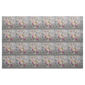 Blumenmuster der Vintagen rosa weißen Stoff (Yard (91,4 cm))
