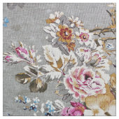 Blumenmuster der Vintagen rosa weißen Stoff (Nahaufnahme)