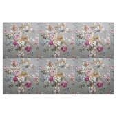 Blumenmuster der Vintagen rosa weißen Stoff (Fat Quarter (45,7 x 55,9 cm))