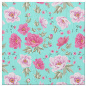 Blumenmuster der Vintagen Rose des Chic hellen Stoff (Nahaufnahme)