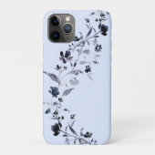 Blumenmuster der Wasserfarbe Indigo Case-Mate iP iPhone Hülle (Rückseite)