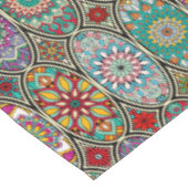 Blumenmuster des bunten ovalen verschiedenen tischdecke (Schrägansicht)