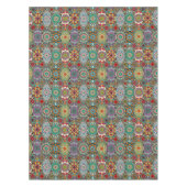 Blumenmuster des bunten ovalen verschiedenen tischdecke (Vorderseite)