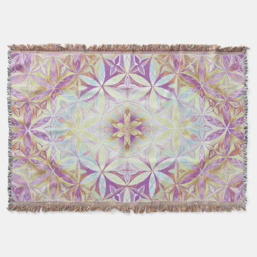 Blumenmuster des Lebens Decke (Vorderseite)