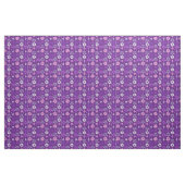 Blumenmuster des niedlichen retro dunklen lila stoff (Yard (91,4 cm))