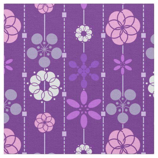 Blumenmuster des niedlichen retro dunklen lila stoff (Nahaufnahme)