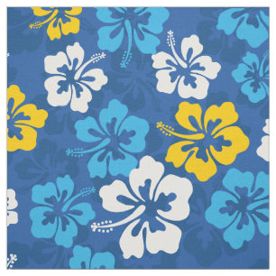Blumenmuster des tropischen hawaiianischen Hibisku Stoff