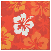 Blumenmuster des tropischen hawaiianischen Hibisku Stoff (Nahaufnahme)