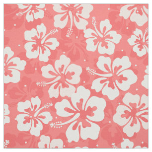 Blumenmuster des tropischen hawaiianischen Hibisku Stoff