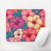 Blumenmuster des tropischen Hibiskus Mousepad (Mit Mouse)