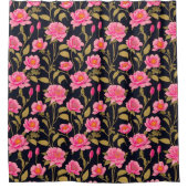 Blumenmuster-Design 24 - Duschvorhang (Vorderseite)