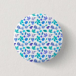 Blumenmuster Design-36566 Button