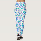Blumenmuster Design-36566 Leggings (Rückseite)
