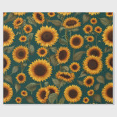 Blumenmuster-Design Geschenkpapier (Flach)