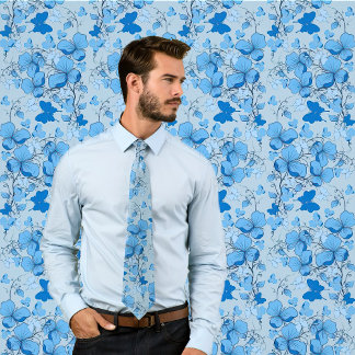 Blumenmuster Design Necktie - Hochzeiten/Groß Krawatte
