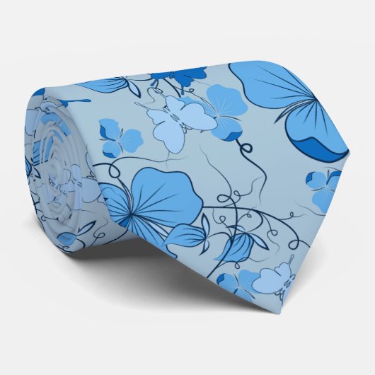 Blumenmuster Design Necktie - Hochzeiten/Groß Krawatte (Gerollt)