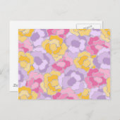 Blumenmuster-Design Postkarte (Vorne/Hinten)