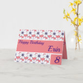 Blumenmuster Design Rosa Geburtstag Karte (Gelbe Blume)