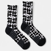 Blumenmuster-Design Socken (Rechts)