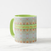 Blumenmuster-Design Tasse (Vorderseite Links)