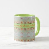 Blumenmuster-Design Tasse (VorderseiteRechts)
