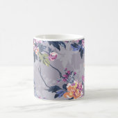 Blumenmuster-Design-Textil-Illustrationskunst, Hin Kaffeetasse (Mittel)