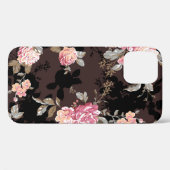 Blumenmuster-Design-Textil-Illustrationsmuster, Case-Mate iPhone Hülle (Rückseite (Horizontal))