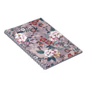 Blumenmuster-Design Textilillustration Notizblock (Rechte Seite)